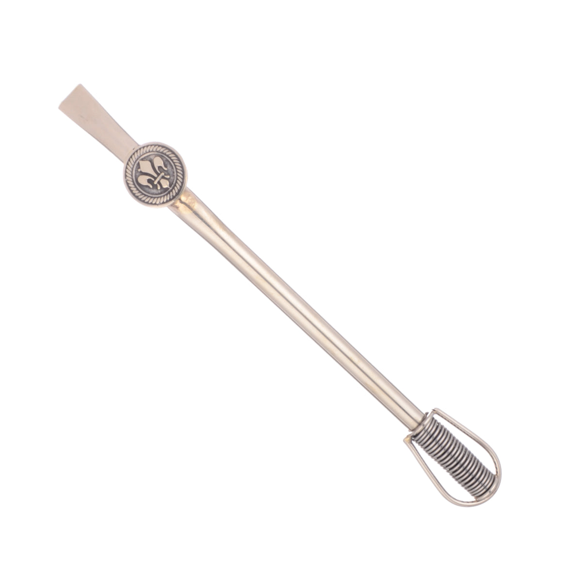 Bombilla Fleur de Lis | German Silver | Removable Filter | Handmadel